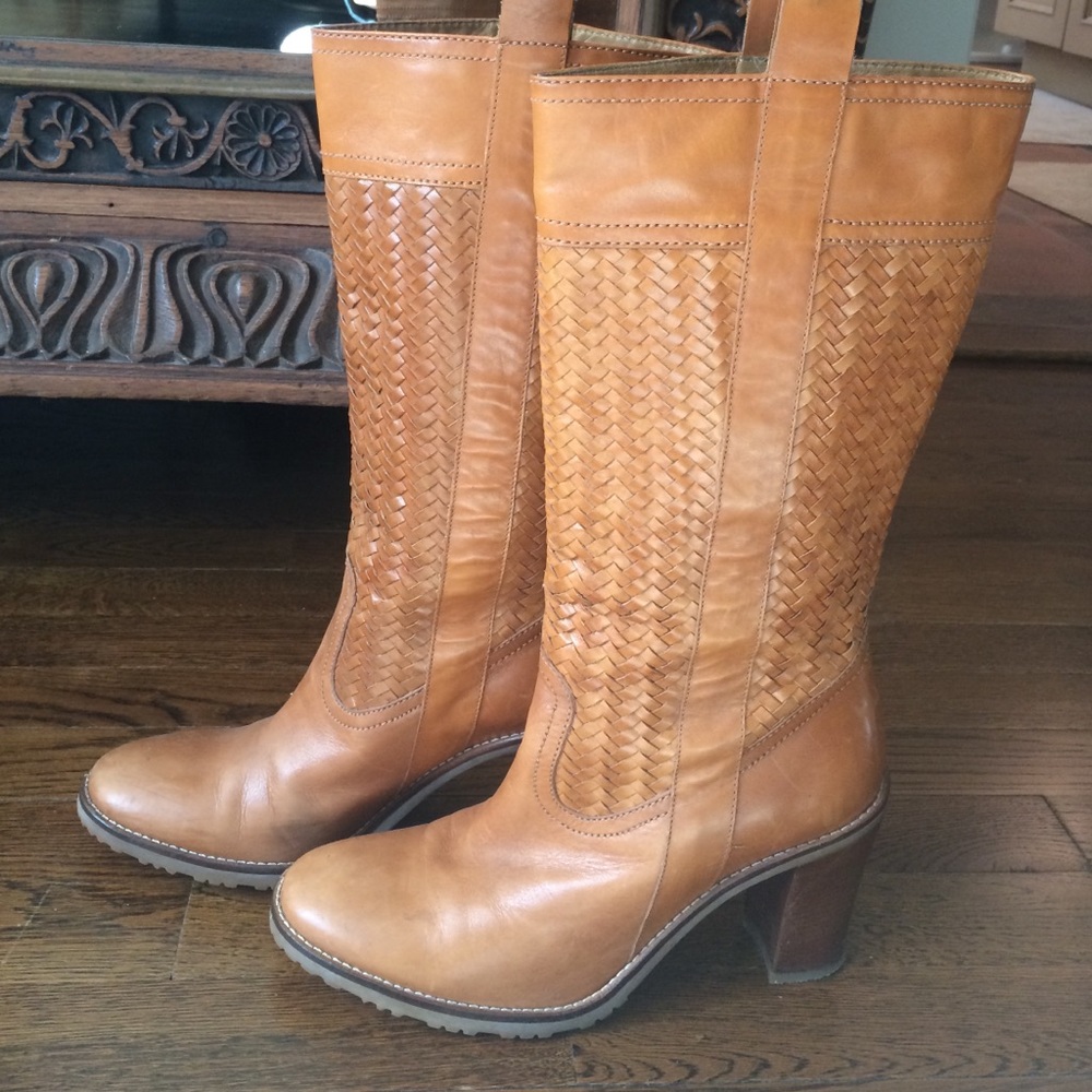 Cole Haan woven boots